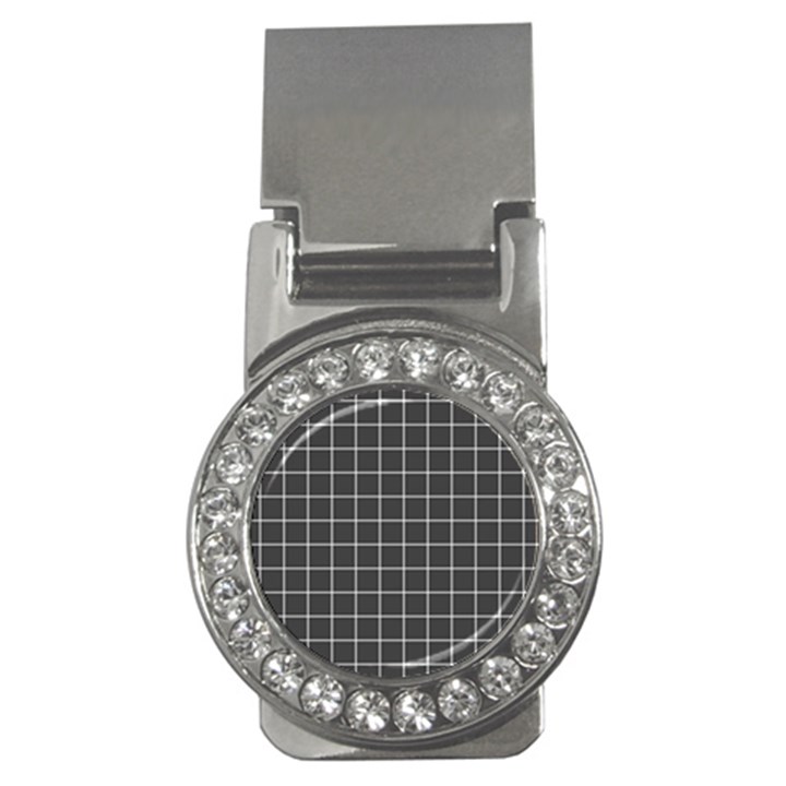 Gray plaid Money Clips (CZ) 