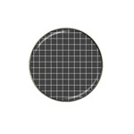 Gray plaid Hat Clip Ball Marker Front