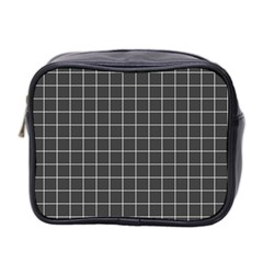 Gray Plaid Mini Toiletries Bag (two Sides) by goljakoff