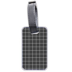 Gray Plaid Luggage Tag (two Sides) by goljakoff