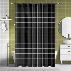 Gray Plaid Shower Curtain 48  X 72  (small)  by goljakoff