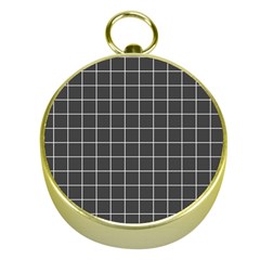 Gray Plaid Gold Compasses by goljakoff