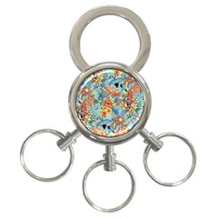 Flowers And Butterfly 3-ring Key Chain by goljakoff