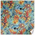 Flowers and butterfly Canvas 12  x 12  11.4 x11.56  Canvas - 1