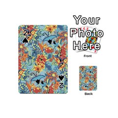 Flowers And Butterfly Playing Cards 54 Designs (mini) by goljakoff