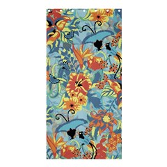 Flowers And Butterfly Shower Curtain 36  X 72  (stall)  by goljakoff