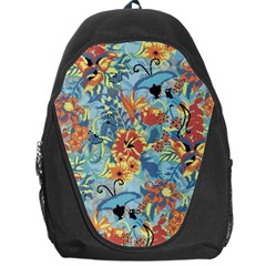 Flowers And Butterfly Backpack Bag by goljakoff