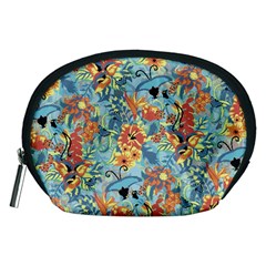 Flowers And Butterfly Accessory Pouch (medium) by goljakoff