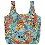 Flowers and butterfly Full Print Recycle Bag (XXL) Front