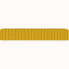 Yellow Knitted Pattern Small Bar Mats by goljakoff