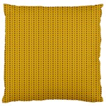 Yellow knitted pattern Standard Flano Cushion Case (Two Sides) Front