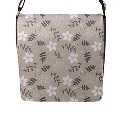 Flower  Flap Closure Messenger Bag (l) by SychEva