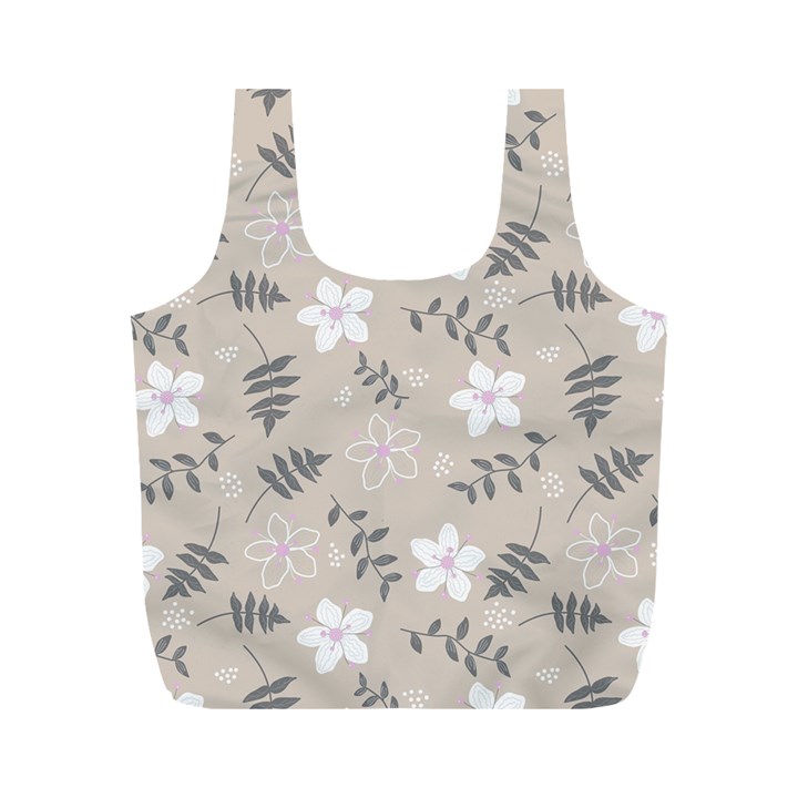 Flower  Full Print Recycle Bag (M)