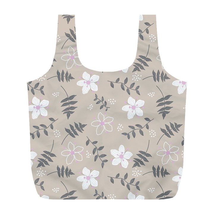 Flower  Full Print Recycle Bag (L)