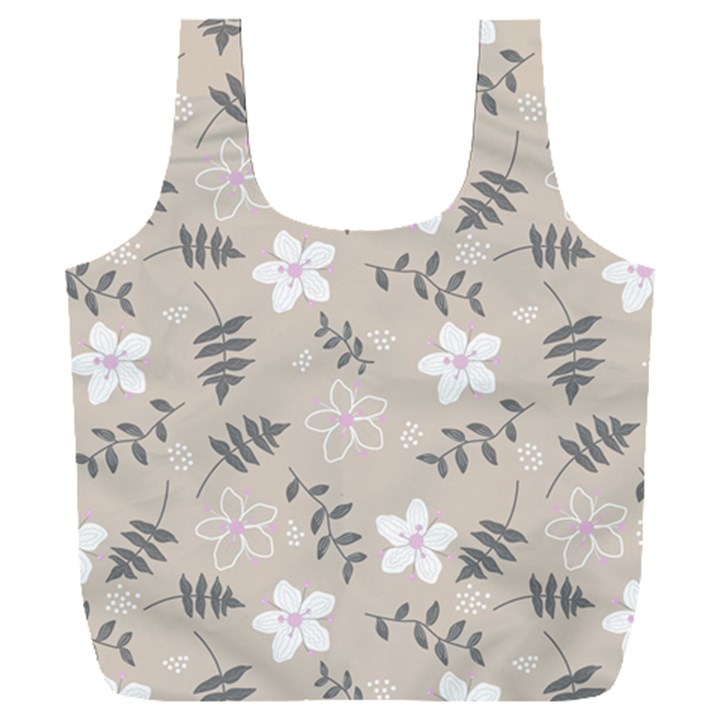 Flower  Full Print Recycle Bag (XXXL)