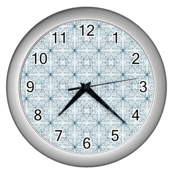 Tulip  flower  Wall Clock (Silver)