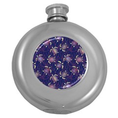 Turtles  Round Hip Flask (5 Oz) by SychEva