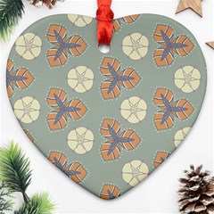 Flowers Leaves  Floristic Pattern Ornament (heart) by SychEva