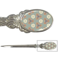 Flowers Leaves  Floristic Pattern Letter Opener by SychEva