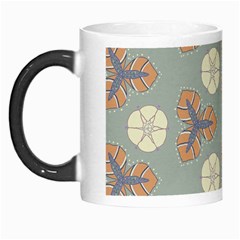 Flowers Leaves  Floristic Pattern Morph Mugs by SychEva