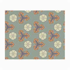 Flowers Leaves  Floristic Pattern Small Glasses Cloth by SychEva