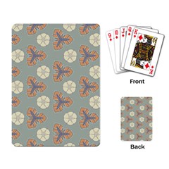 Flowers Leaves  Floristic Pattern Playing Cards Single Design (rectangle)