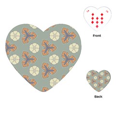 Flowers Leaves  Floristic Pattern Playing Cards Single Design (heart) by SychEva