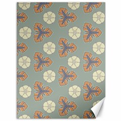 Flowers Leaves  Floristic Pattern Canvas 36  X 48  by SychEva