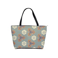 Flowers Leaves  Floristic Pattern Classic Shoulder Handbag by SychEva