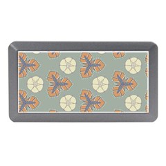 Flowers Leaves  Floristic Pattern Memory Card Reader (mini) by SychEva