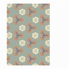 Flowers Leaves  Floristic Pattern Small Garden Flag (two Sides) by SychEva