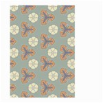 Flowers leaves. floristic pattern Large Garden Flag (Two Sides) Front