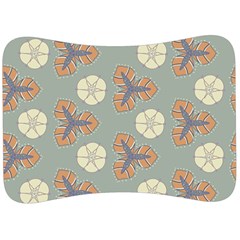 Flowers Leaves  Floristic Pattern Velour Seat Head Rest Cushion by SychEva