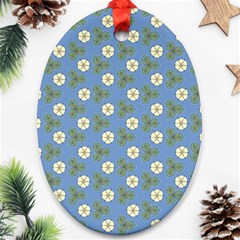 Flowers Leaves  Floristic Pattern Ornament (oval) by SychEva