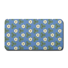 Flowers Leaves  Floristic Pattern Medium Bar Mats by SychEva