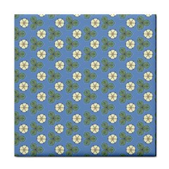 Flowers Leaves  Floristic Pattern Face Towel by SychEva