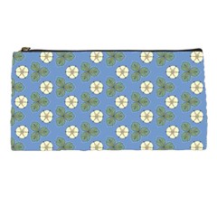 Flowers Leaves  Floristic Pattern Pencil Case by SychEva