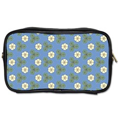 Flowers Leaves  Floristic Pattern Toiletries Bag (one Side) by SychEva