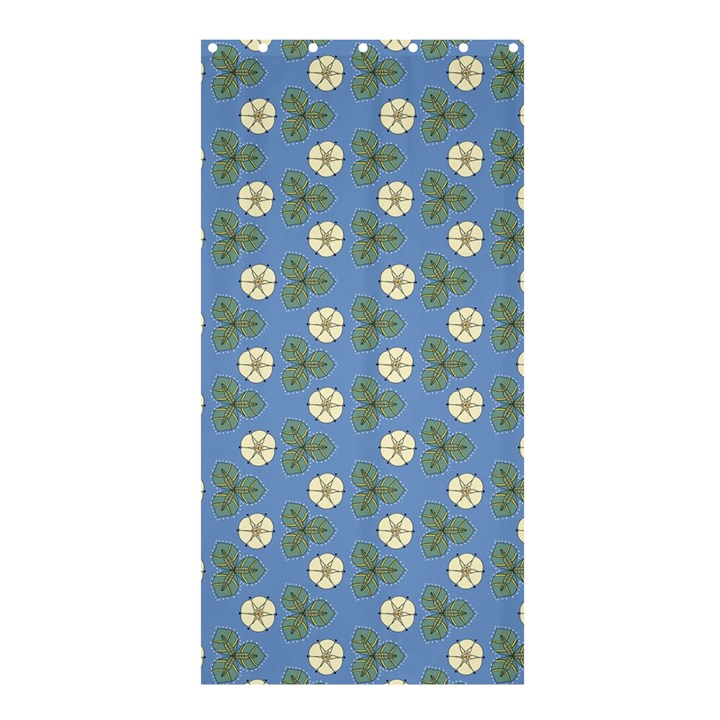 Flowers leaves. floristic pattern Shower Curtain 36  x 72  (Stall) 