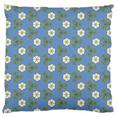 Flowers Leaves  Floristic Pattern Large Cushion Case (two Sides) by SychEva