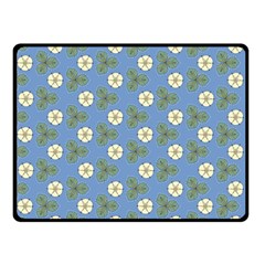 Flowers Leaves  Floristic Pattern Double Sided Fleece Blanket (small)  by SychEva