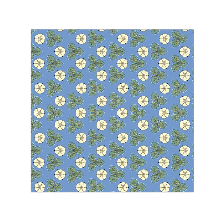 Flowers leaves. floristic pattern Small Satin Scarf (Square)