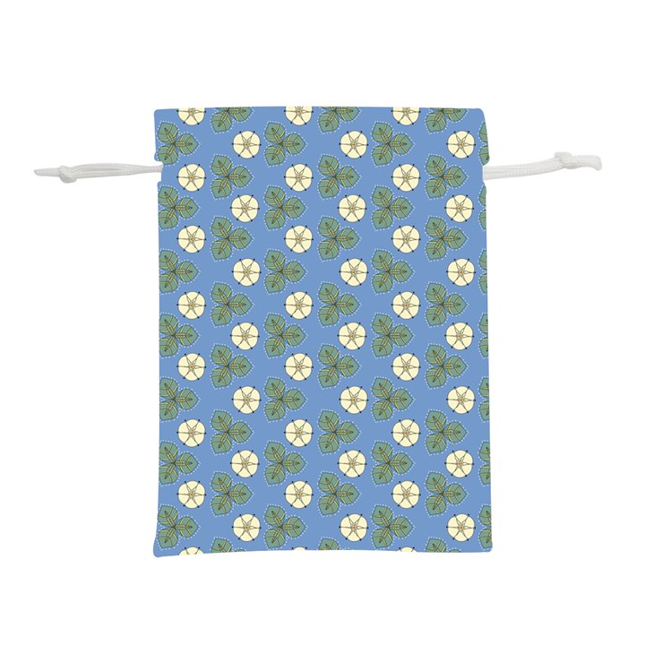 Flowers leaves. floristic pattern Lightweight Drawstring Pouch (M)