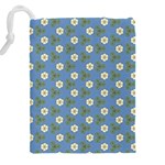 Flowers leaves. floristic pattern Drawstring Pouch (4XL) Back