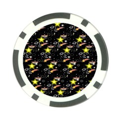 Sparkle Stars Poker Chip Card Guard