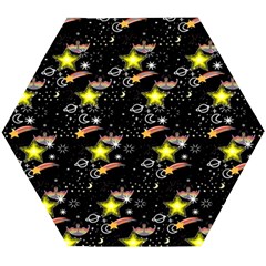 Sparkle Stars Wooden Puzzle Hexagon