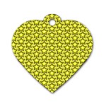 Stars Dog Tag Heart (Two Sides) Front