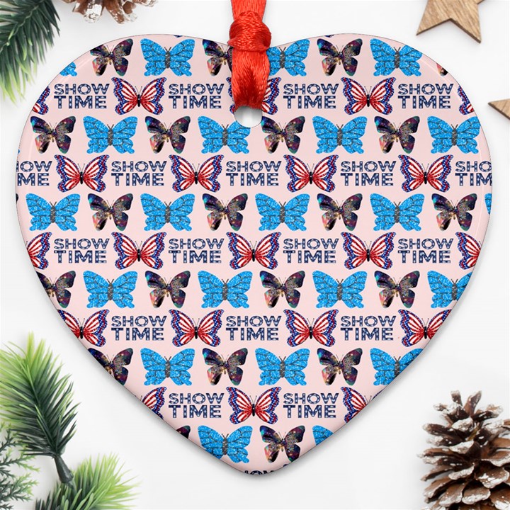 Show Time Heart Ornament (Two Sides)