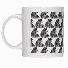 Leopard White Mugs