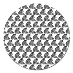 Leopard Magnet 5  (round)